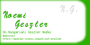noemi geszler business card
